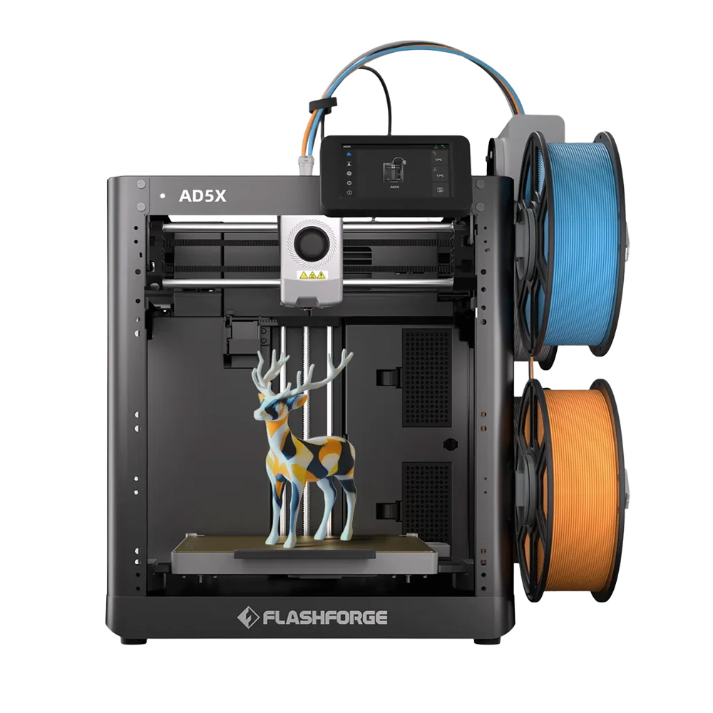 Flashforge AD5X 3D-Drucker, intelligenter 4-Farben-Druck, max. 600 mm/s, 220 x 220 x 220 mm – EU-Stecker