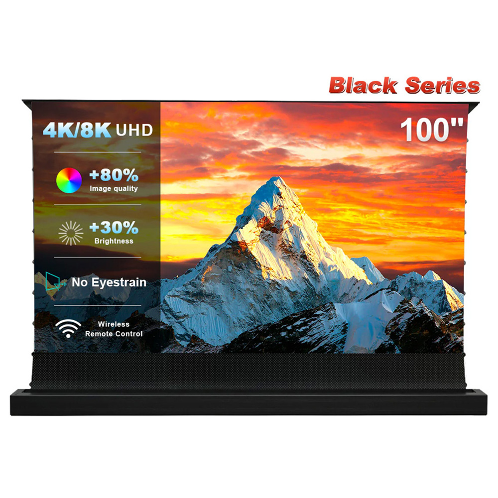 100 inch Motorized Floor Rising ALR Projection Screen for Ultra Short Throw Projector