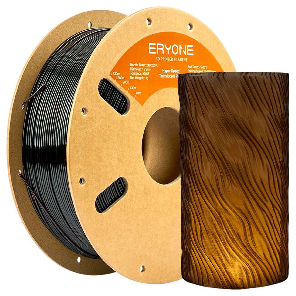 ERYONE High Speed Translucent PETG Filament, 1kg - Tan