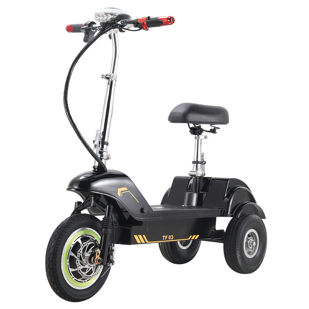 TWOFISH TF03 Electric Scooter with Removable Seat, 350W Motor, 48V 15Ah Battery, Front 12 inch & Rear 10 inch Tires, 28km/h Max Speed, 30km Range, Disc Brakes, Front Spring Suspension