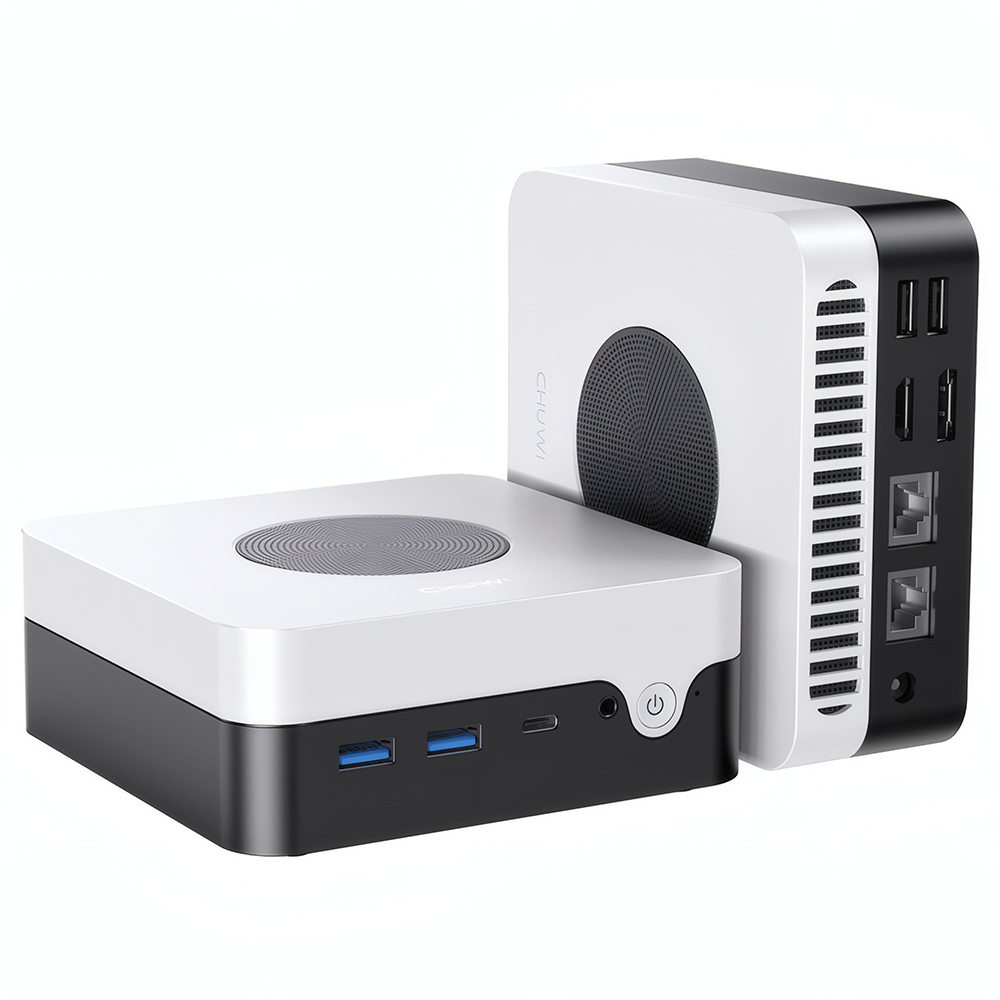 CHUWI LarkBox X Mini PC, Intel N150 4 Cores Max 3.6GHz, 16GB RAM 512GB SSD, Type-C + HDMI + DP 4K Triple Display, WiFi 6 Bluetooth 5.2, 2*USB3.2 Gen 2 Type-A, 2*USB3.2 Gen 1 Type-A, 1*2.5G RJ45, 1*1G RJ45, 1*Audio Jack