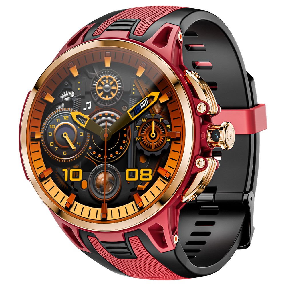 LOKMAT APPLLP 4 PRO Smartwatch, 1.75 inch AMOLED Screen, 5G Calling, NFC Function, Heart Rate Monitoring, Multiple Sports Modes - Golden