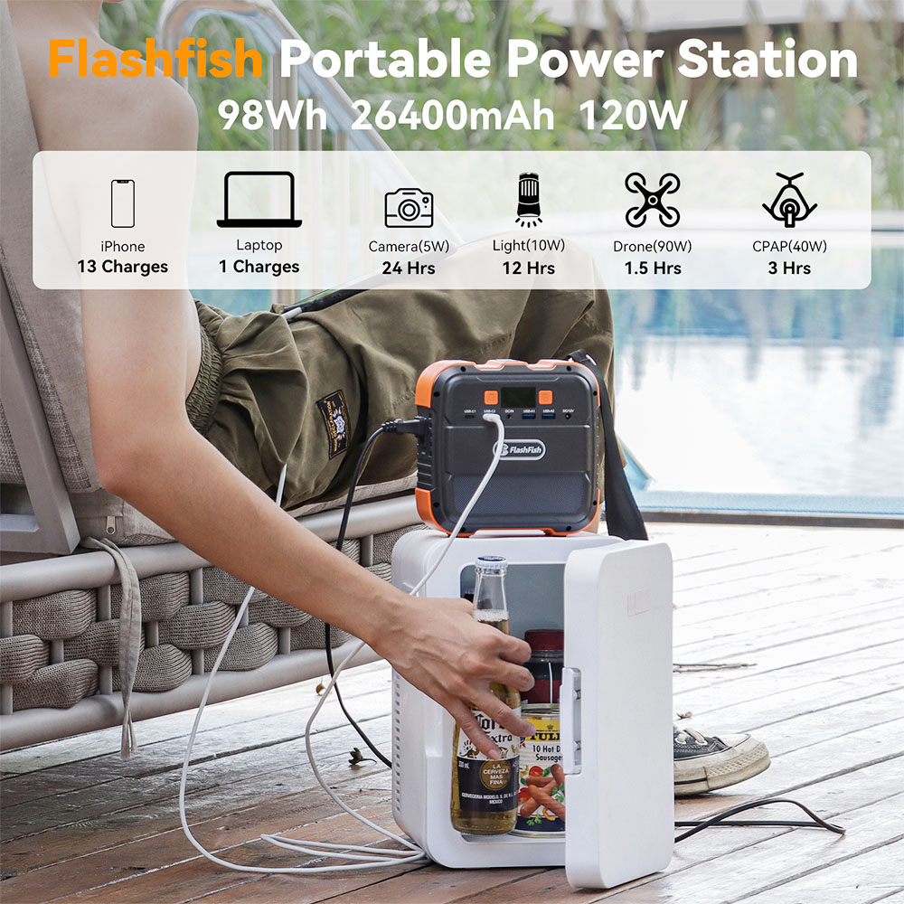 Pack Centrale électrique Portable Ksix 1021Wh Avec 2 Prises Secteur 1200w Crete 2400w Panneau Solaire 120w Pour Camping Et Camping Cars 87931446