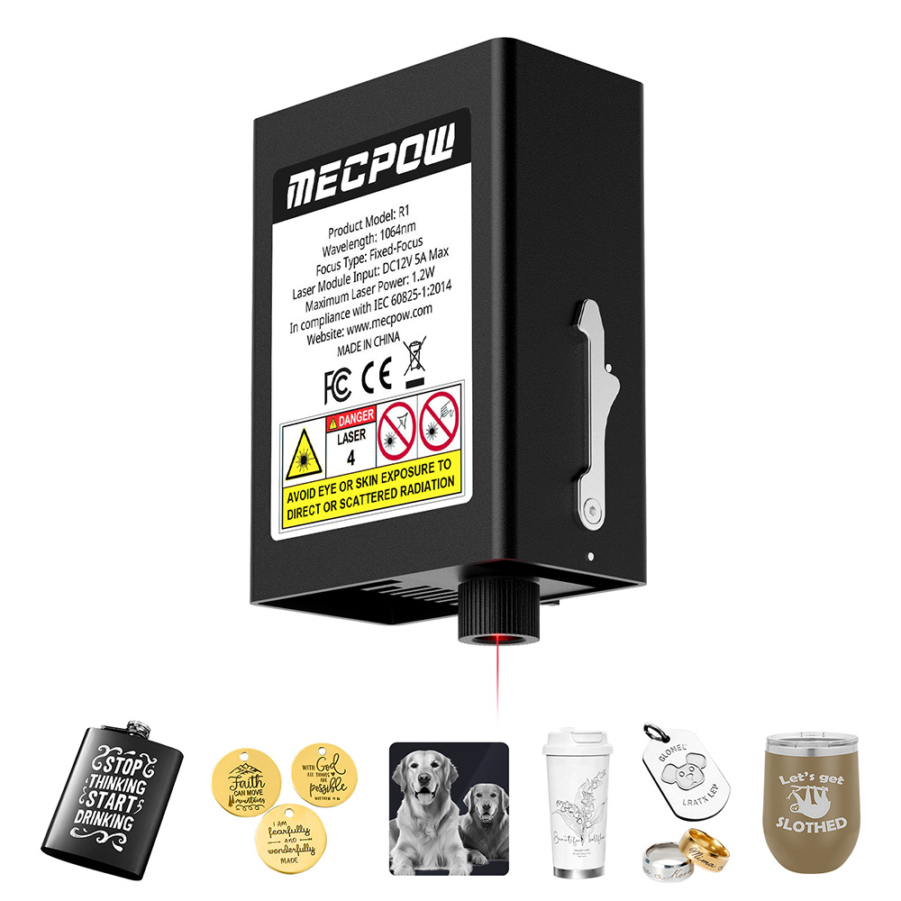 Mecpow R1 1064nm 1.2W Infrared Laser Module for M1 / X3 Series Laser Engraver