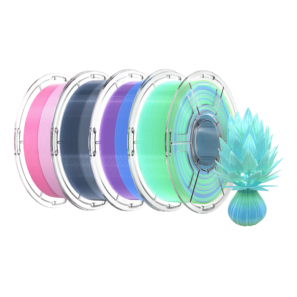 

4kg Mecpow High Speed PETG Filament - Pink-White / Blue-Purple / Indigo-White / Blue-Green