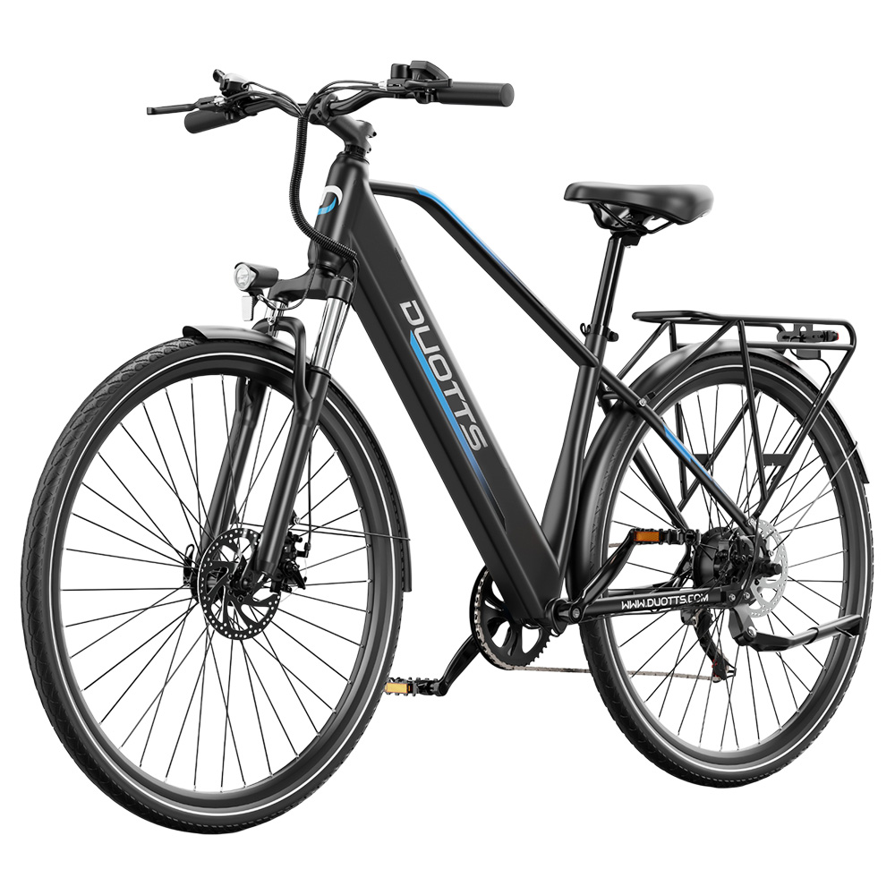 DUOTTS C29 Lite Electric Bike, 250W Motor, 36V 13Ah Battery, 27.5 inch Tires, 25kn/h Max Speed, 65km Range, Mechanical Disc Brakes, Front Suspension Fork, Shimano 7-speed
