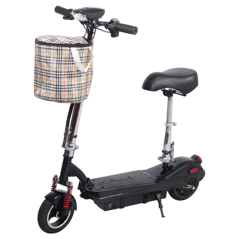 Unificare M5 Electric Scooter with Seat, 350W Motor, 24V 12Ah Battery, 20km/h Max Speed, 12km Range, Drum Brake