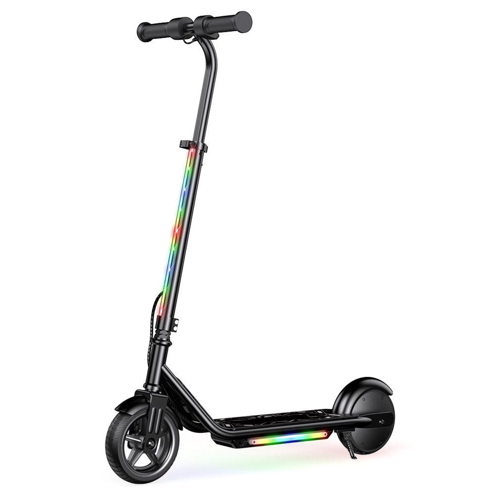 K2 Pro Kids Electric Scooter, 150W Motor, 18V 2.6Ah Battery, 15km/h Max Speed, E-brake & Foot Brake, Magnetic Charging, LED Display - Black