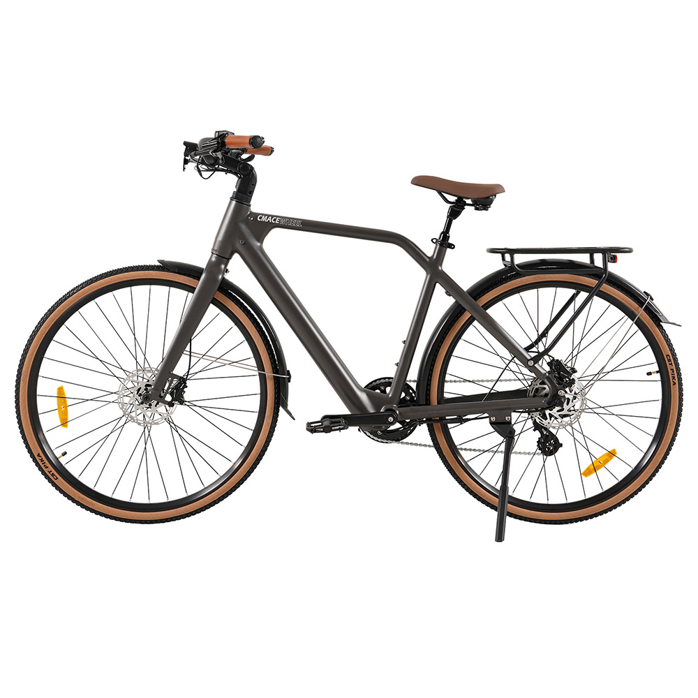 CMACEWHEEL F700-1 Electric Bike, 250W Motor, 36V 10Ah Battery, 700*38C Tires, 25km/h Max Speed, 80km Range, Hydraulic Disc Brakes, Shimano 8-speed - Grey