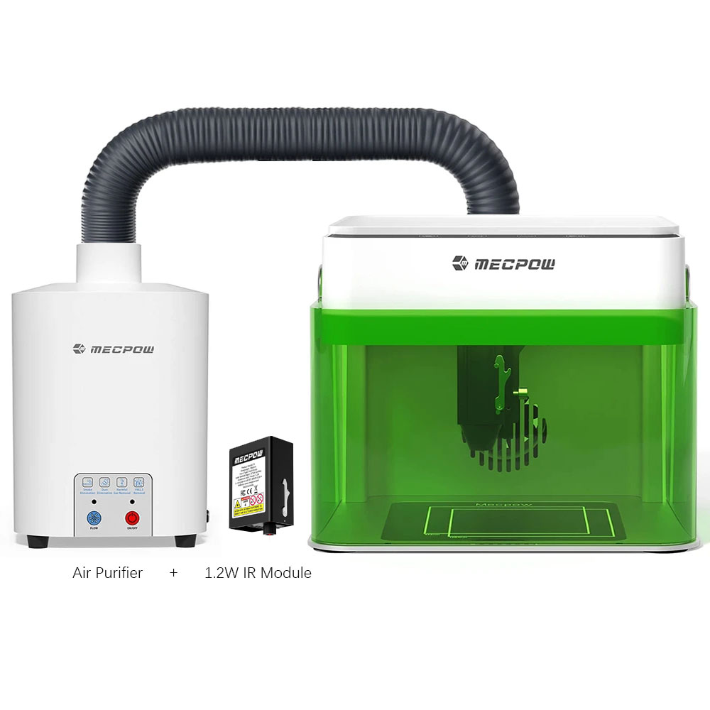 Mecpow M1 FDA Class 1 5W Laser Engraver + 1.2W IR Module + Air Purifier