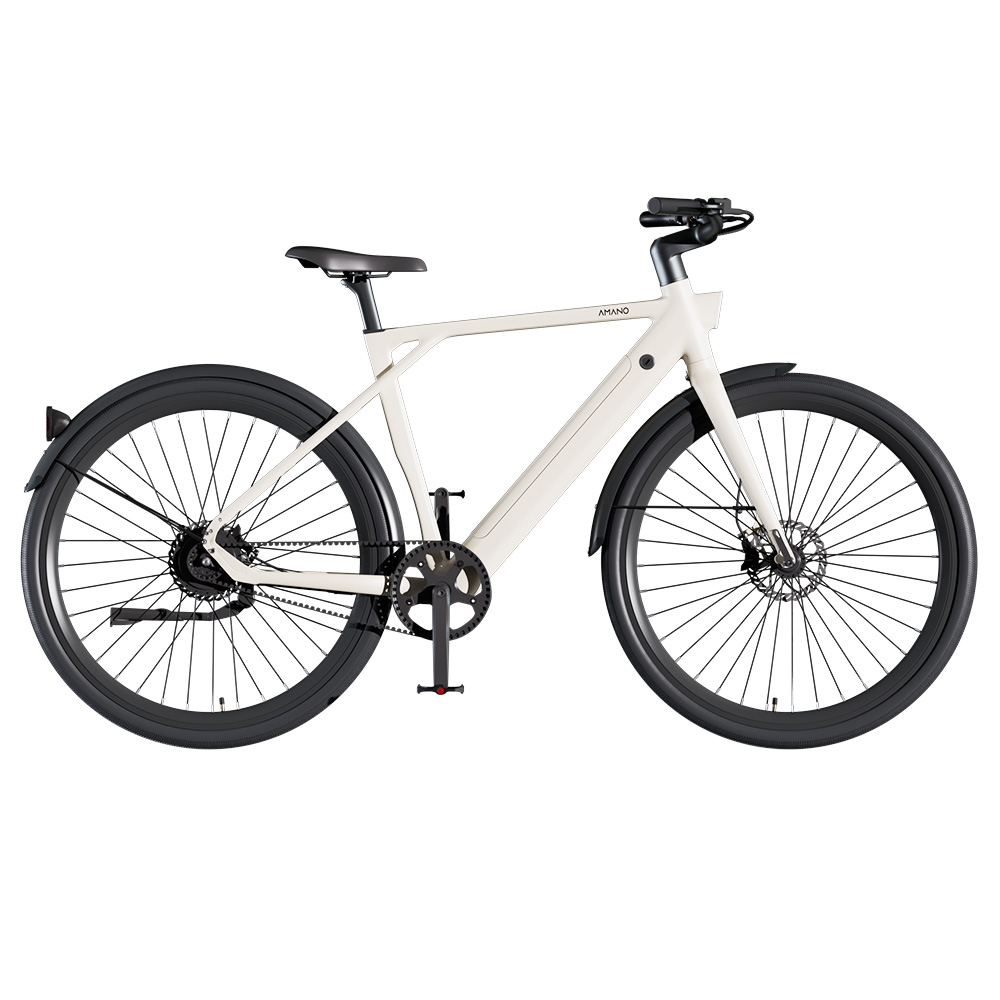 PIXAR S900 Electric Bike, 250W Motor, 36V 10Ah Battery, 700*45C Tires, 25km/h Max Speed, 100km Range, Hydraulic Disc Brake - White