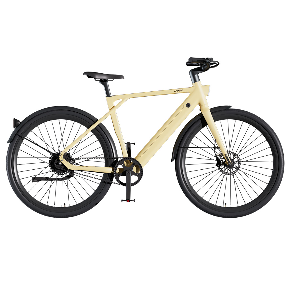 PIXAR S900 Electric Bike, 250W Motor, 36V 10Ah Battery, 700*45C Tires, 25km/h Max Speed, 100km Range, Hydraulic Disc Brake - Yellow