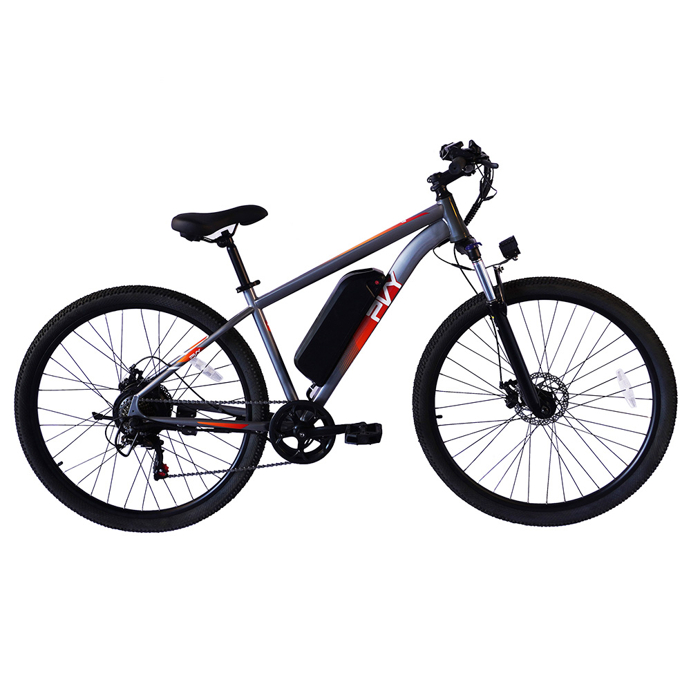 PVY M29 Electric Bike, 250W Motor, 48V 17.5Ah Battery, 29 inch Tires, 25km/h Max Speed, 120km Range, Dual Mechanical Disc Brakes, Front Hydraulic Shock Absorber, Shimano 7-speed, APP Control - Grey