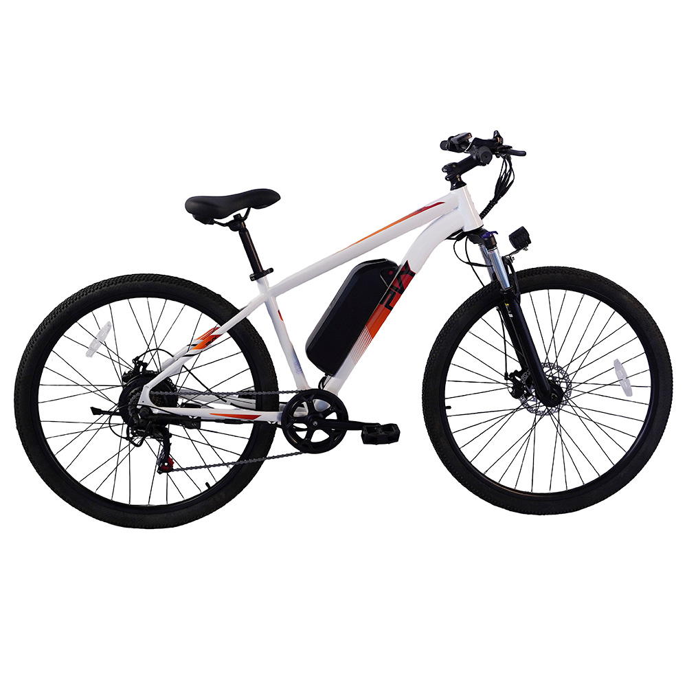 PVY M29 Electric Bike, 250W Motor, 48V 17.5Ah Battery, 29 inch Tires, 25km/h Max Speed, 120km Range, Dual Mechanical Disc Brakes, Front Hydraulic Shock Absorber, Shimano 7-speed, APP Control - White