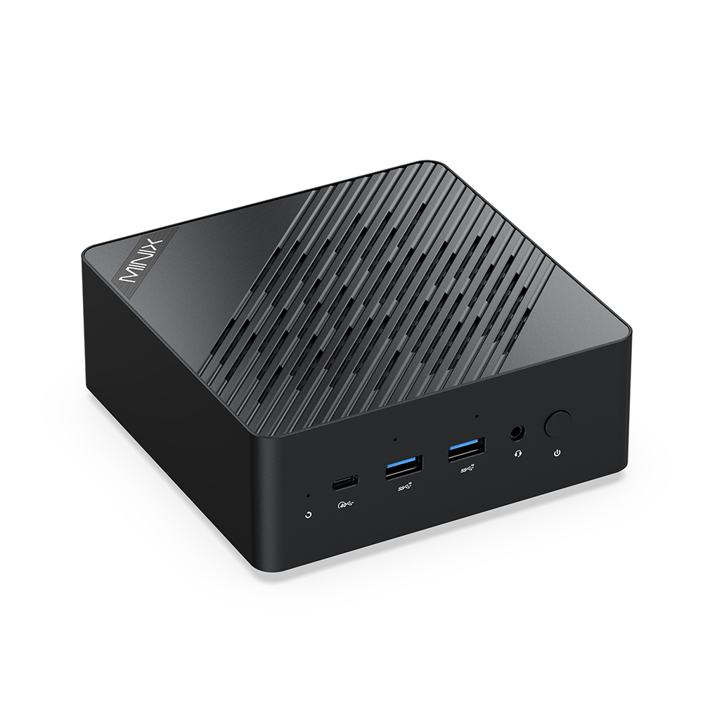 MINIX ER936-AI Mini PC, AMD Ryzen AI 9 365 10 Cores Max 5.0GHz, 32GB DDR5 RAM 1TB SSD, HDMI+DP+2*USB-C Quad-Screen Display, WiFi 6E Bluetooth 5.2, Dual 2.5G RJ45, 3*USB3.2, 1*Audio Jack