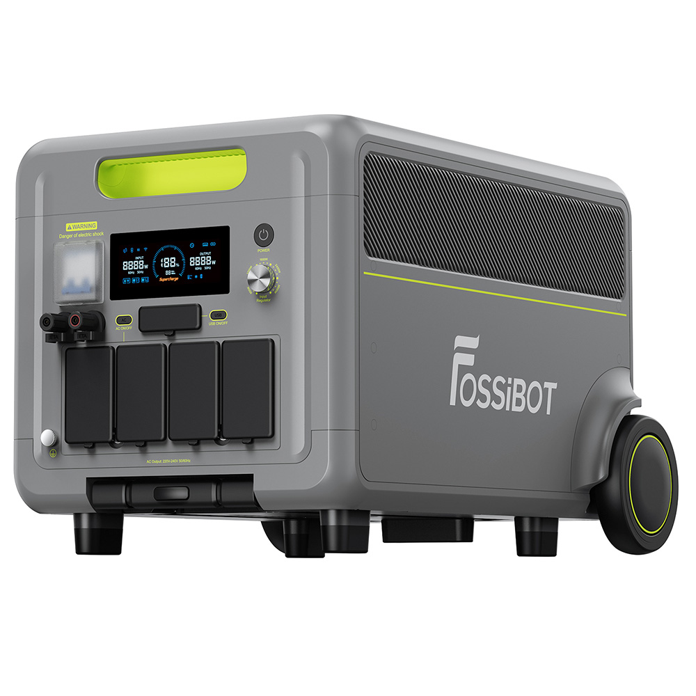FOSSiBOT F7200 Portable Power Station, 5222.4Wh Capacity, 7200W Output, 5200W Hybrid Fast Charging, <10ms UPS Switchover, Smart App Control, EV-Grade LiFePO4 Battery with 6500+ Cycles, Solar Generator for Home Backup/Outdoor Camping/RV/Emergency