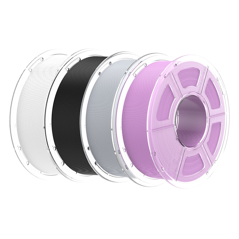 4kg Mecpow High Speed PLA+ Filament - White/Lilac/Gray/Black