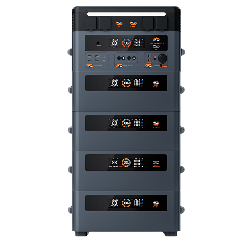 Blackview Oscal PowerMax 2400 Pro Hordozható Erőmű 2016Wh + 4x BP2400 Pro 2016Wh LiFePO4 Akkupack