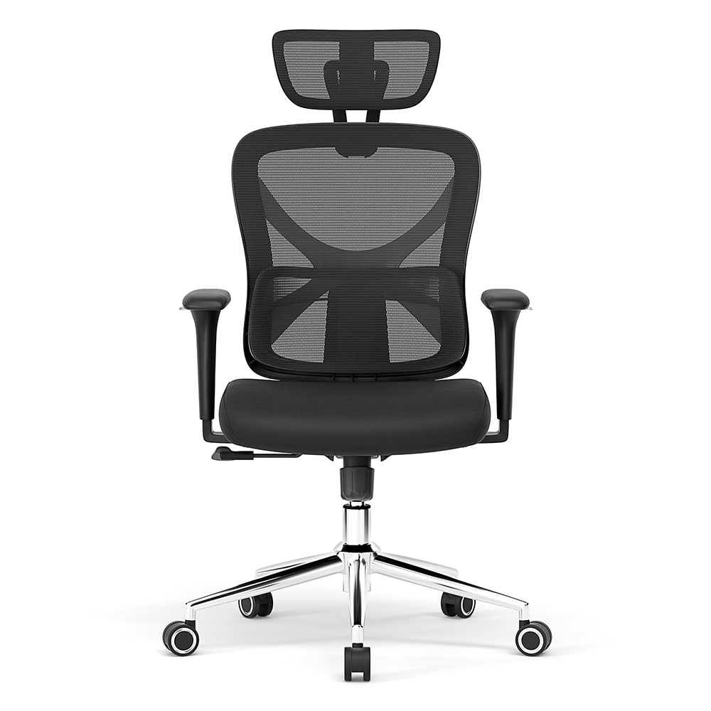 ACGAM CG-5345M Ergonomic Chair, 90°–130° Adjustable Backrest, 3D Armrests, 2D Headrest, Lumbar Support, Breathable Mesh, Memory Foam Seat, 150kg Capacity