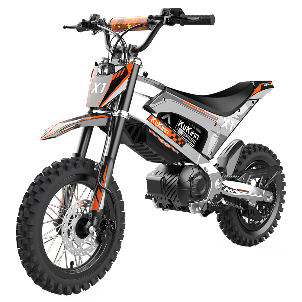 Kukirin X1 Electric Motorcycle, 1000W Motor, 48V 20.8Ah Battery, 14 inch Front & 12 inch Rear Tires, 50km/h Max Speed, 40km Range, Front & Rear Hydraulic Brakes, Hydraulic Shock Absorption