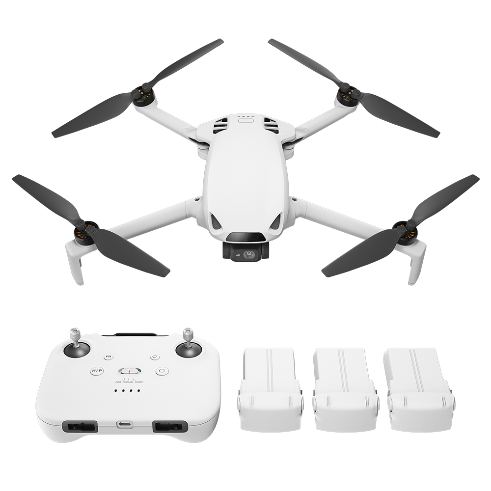 Skyrover S1 Combo Mini Drone with 3 Batteries, 4K/60fps Camera, 3-Axis Gimbal Stabilization, 39,000ft Transmission Range, Up to 120-Min Flight Time, Under 249g, Auto Tracking
