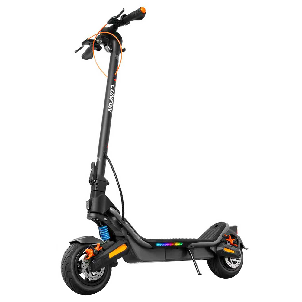 CUNFON RS500 Electric Scooter, 500W Motor, 36V 13Ah Battery, 56km Range, 40km/h Max Speed, 9.5-Inch Tires, 15° Climbing Angle, Front & Rear Disc Brakes, 100kg Load