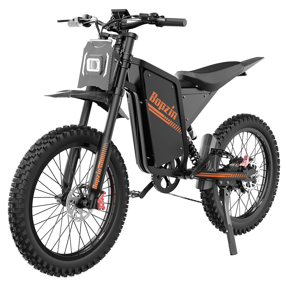 BOPZIN Q8 Electric Dirt Bike, 3000W Peak Motor, 60V 35Ah Removable Battery, Up to 45MPH, 68 Miles Max Range, 25