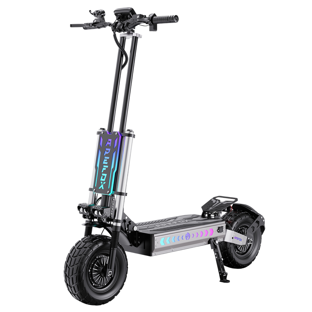 APEFOX T90 Electric Scooter, 2100W*2 Motor, 60V 31.2Ah Battery, 13-inch Tires, 85km/h Max Speed, 100km Range, Hydraulic Disc Brakes, Front Dual Hydraulic Suspension & Rear Dual Spring Suspension