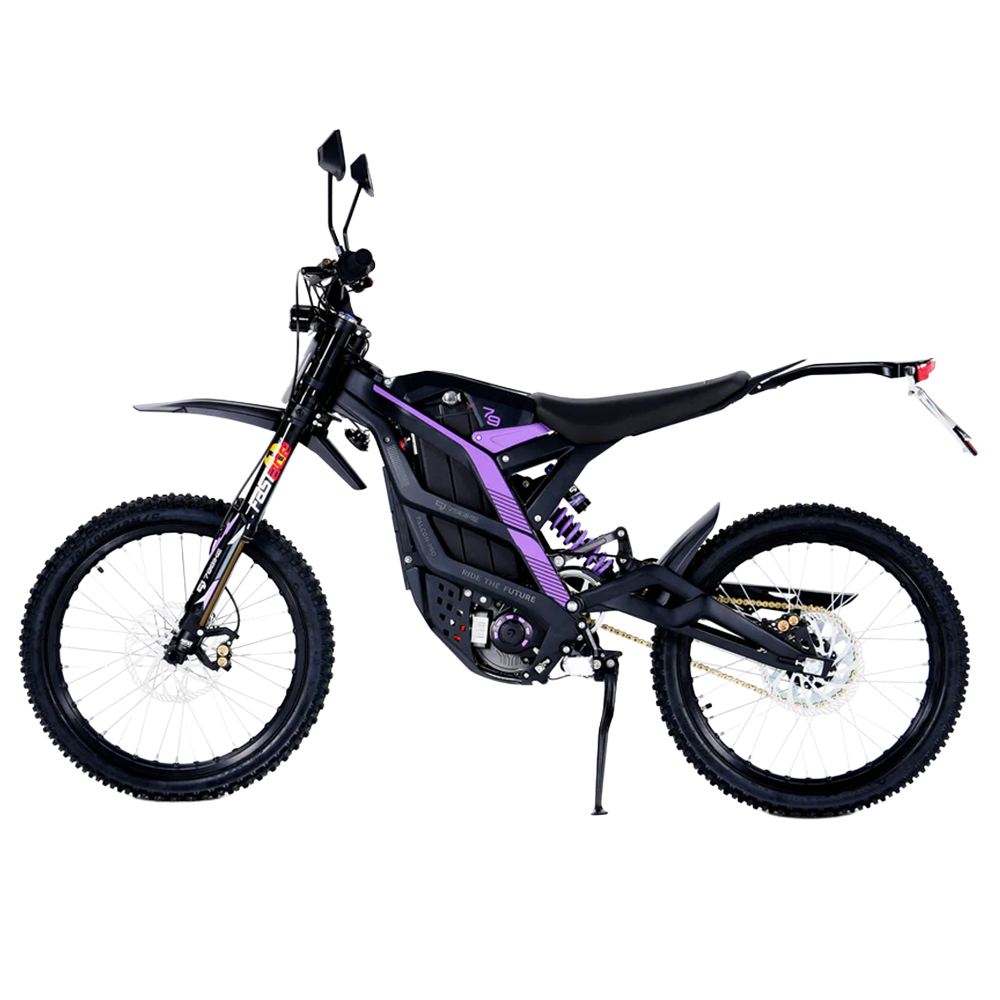 Motocicleta elétrica 79BIKE Falcon Pro 10kW 72V 35Ah Preta Roxa