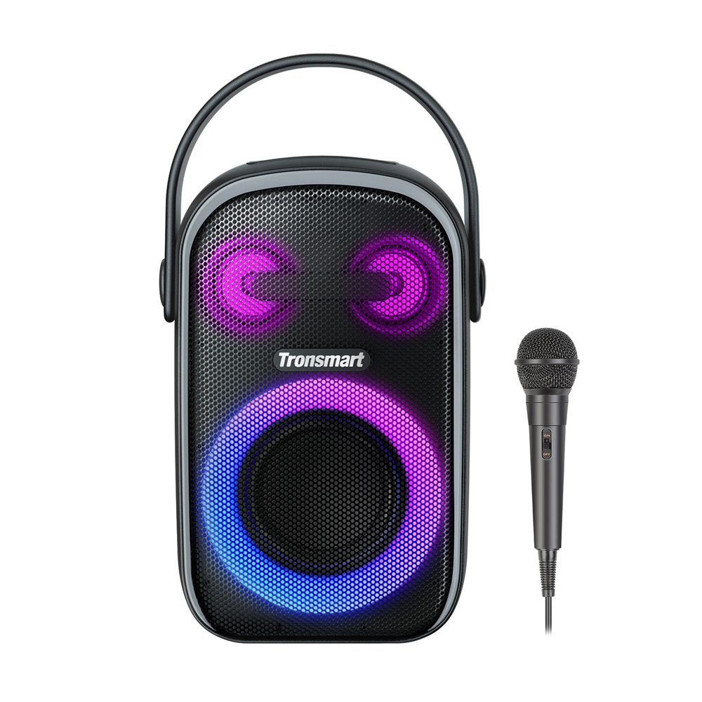 Tronsmart Halo 110 kültéri és parti hangszóró vezetékes karaoke mikrofonnal, 60W IPX6 vízálló