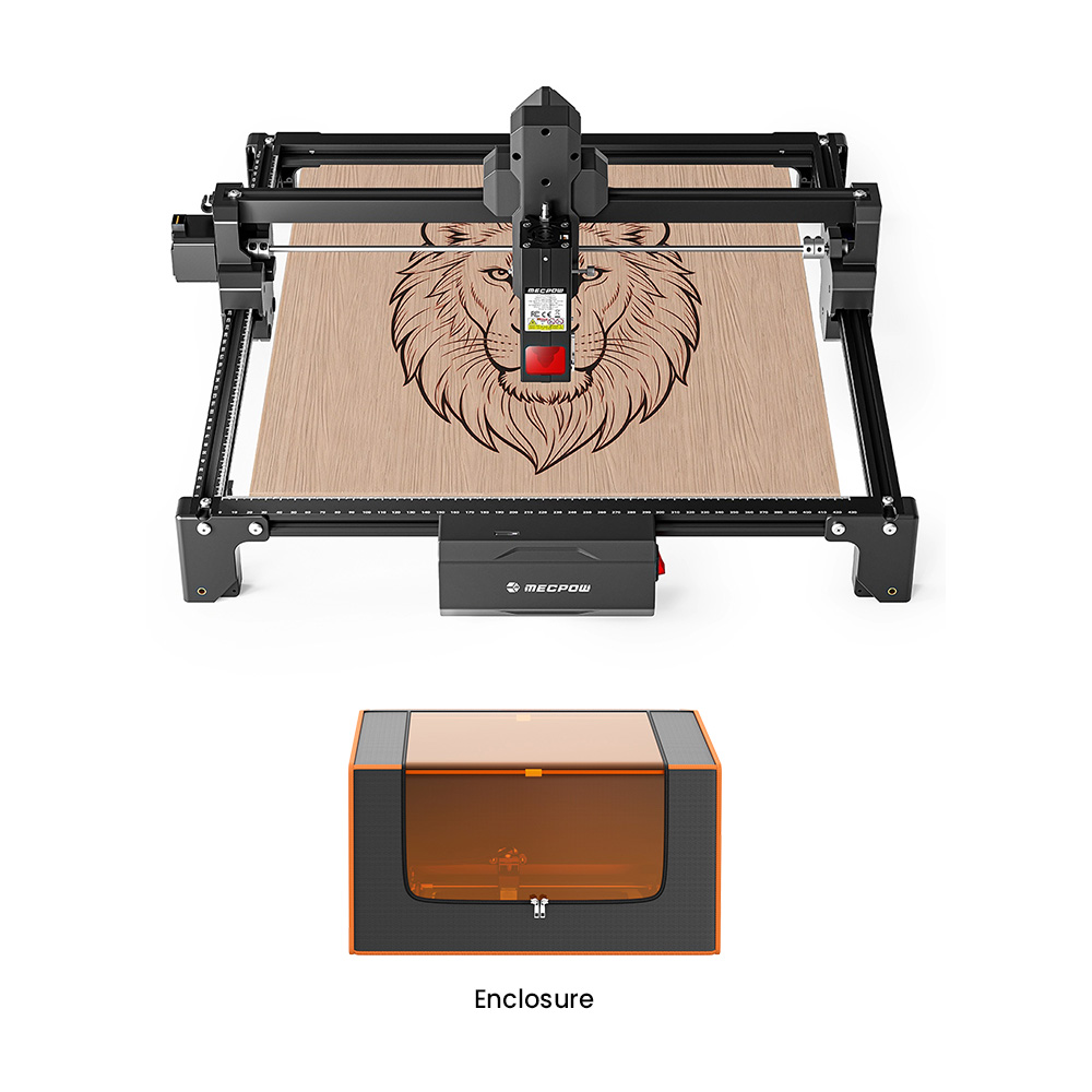 Mecpow X3S 12W Laser Engraver + FC1 Fireproof Enclosure