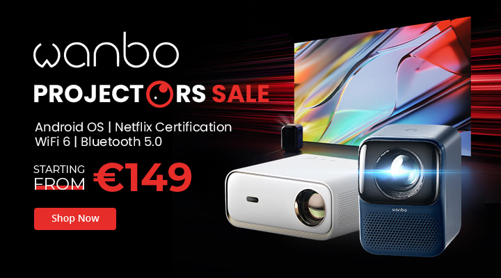 Wanbo Projectors Sale, 1100LM Android OS Netflix Certified, Starting ...