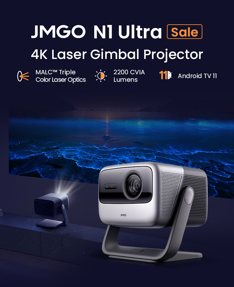 JMGO N1 Series Projector Sale, N1 Ultra 4K 1649€+ Free Projection