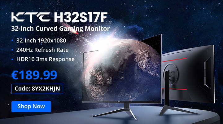 KTC H32S17F Curved Gaming Monitor Launch Sale - Geekbuying.com