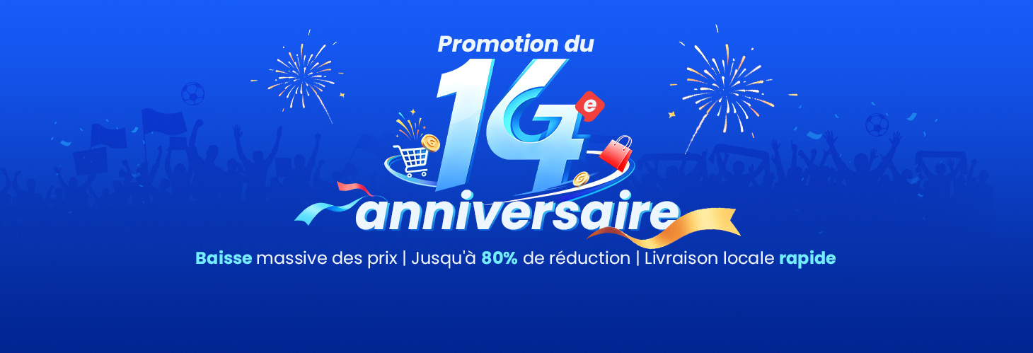 Dernières offres du 14e anniversaire : Jusqu'à 80% de réduction + Bons d'achat jusqu'à 65€ et ventes flash
