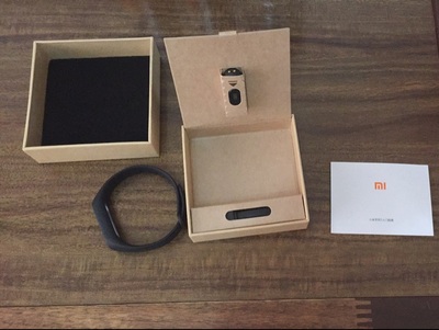 Xiaomi Mi Band 2 Smart Bracelet with 0.42" OLED Display/ Touch Key Control/ Heart Rate Monitor/ Sports Fitness Tracker/ Call Reminder/ IP67 for Android iOS - Black