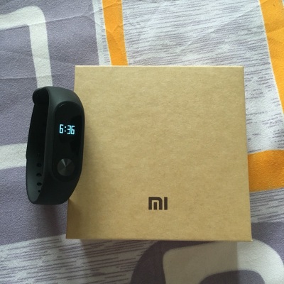 Xiaomi Mi Band 2 Smart Bracelet with 0.42" OLED Display/ Touch Key Control/ Heart Rate Monitor/ Sports Fitness Tracker/ Call Reminder/ IP67 for Android iOS - Black