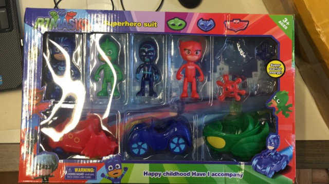 10PCS PJ Masks Action Figure Giocattoli con braccia e automobili