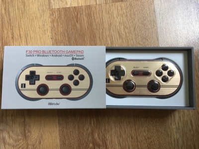 8Bitdo NES30 PRO Wireless Bluetooth Controller Gamepad for iOS /Android/PC/ Nintendo Switch - Black + Gray