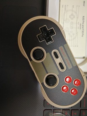 8Bitdo NES30 PRO Wireless Bluetooth Controller Gamepad for iOS /Android/PC/ Nintendo Switch - Black + Gray