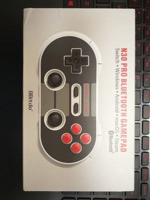8Bitdo NES30 PRO Wireless Bluetooth Controller Gamepad for iOS /Android/PC/ Nintendo Switch - Black + Gray