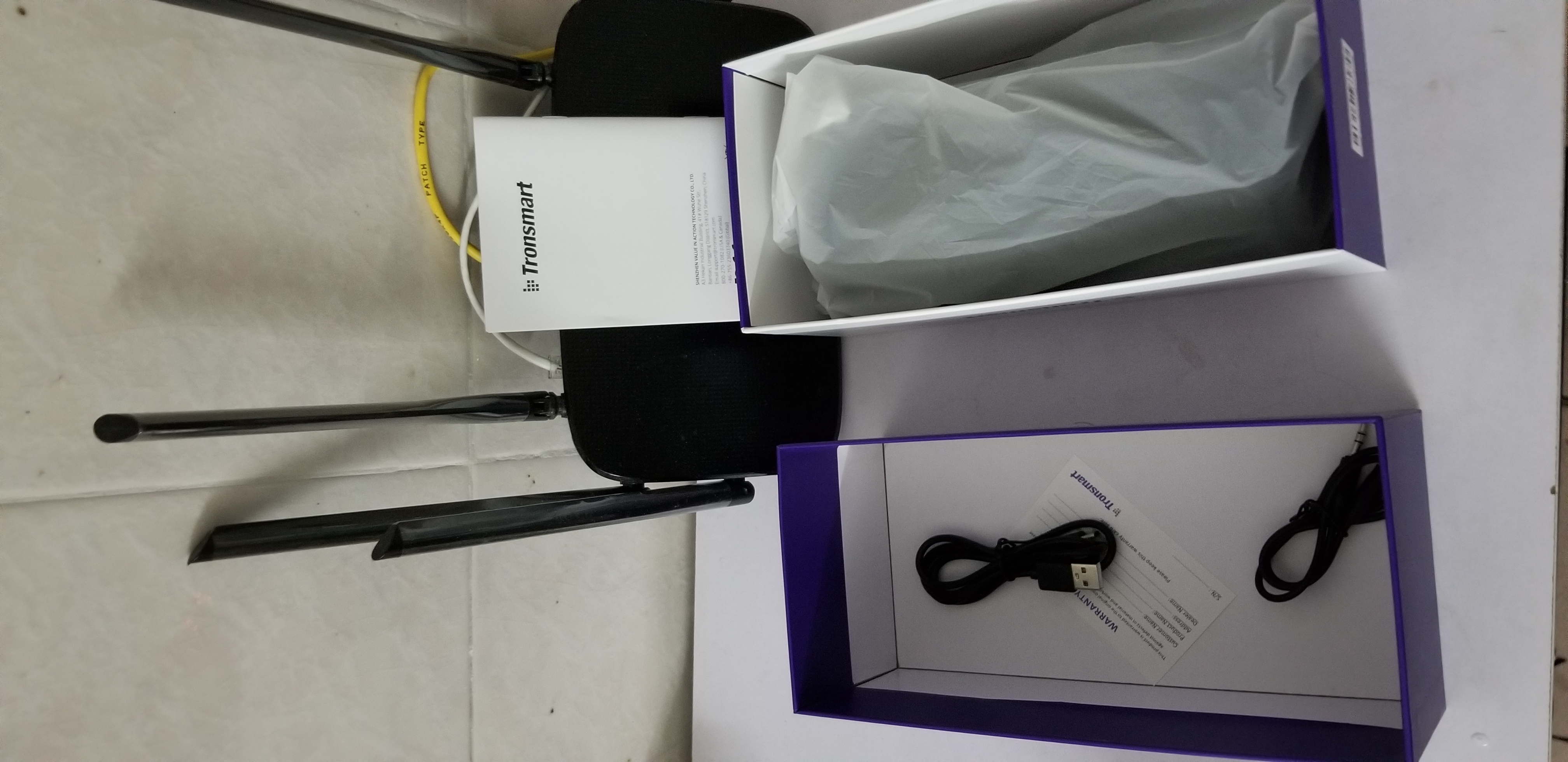 Tronsmart Element T6 Plus Portable Bluetooth 5.0 Speaker with 40W Max Output, Deep Bass, IPX6 Waterproof, TWS - Black