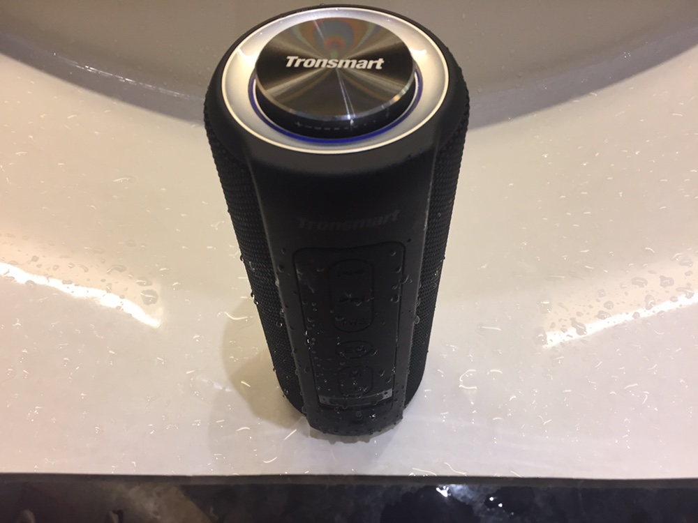 Tronsmart Element T6 Plus Portable Bluetooth 5.0 Speaker with 40W Max Output, Deep Bass, IPX6 Waterproof, TWS - Black