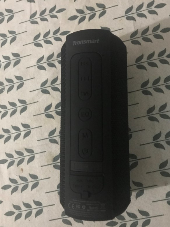 Tronsmart Element T6 Plus Portable Bluetooth 5.0 Speaker with 40W Max Output, Deep Bass, IPX6 Waterproof, TWS - Black