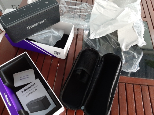 Tronsmart Element Mega SoundPulse™ Bluetooth 5.0 Speaker with Powerful 40W Max Output 3D Digital Sound TWS Intuitive Touch Control  - Black