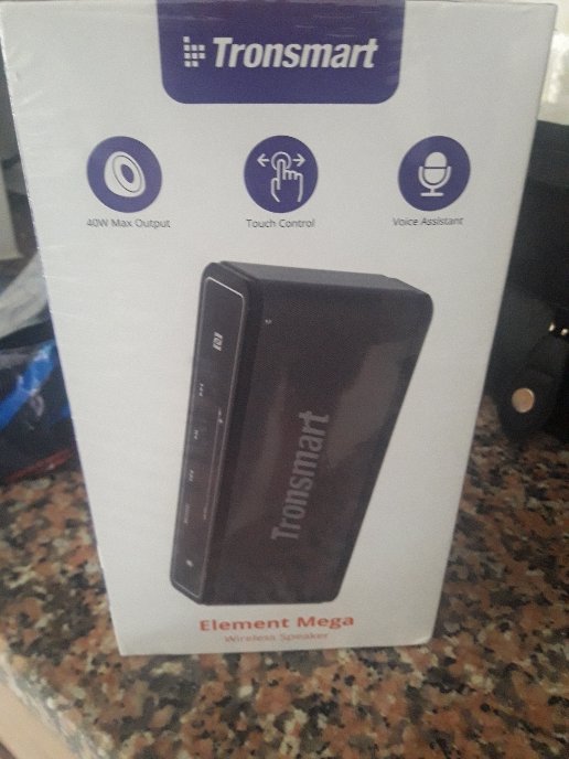 Tronsmart Element Mega SoundPulse™ Bluetooth 5.0 Speaker with Powerful 40W Max Output 3D Digital Sound TWS Intuitive Touch Control  - Black