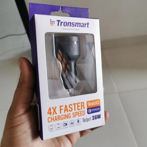 Tronsmart Quick Charge 3.0 36W 2 Ports Type A USB Car Charger for Quick Charge 3.0 and 2.0 Compatible Device