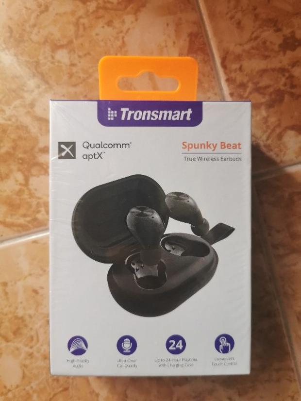 Tronsmart Spunky Beat Bluetooth 5.0 TWS CVC 8.0 Earbuds Qualcomm QCC3020 Independent Usage aptX/AAC/SBC 24H Playtime Siri Google Assistant IPX5