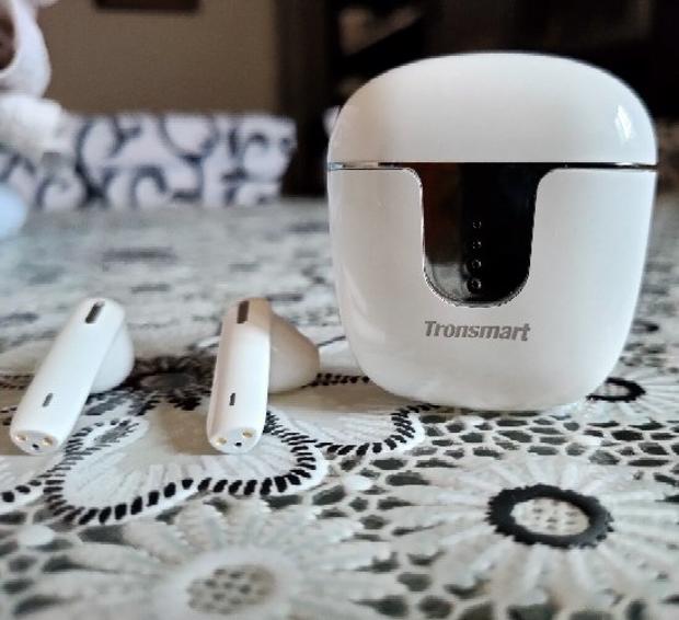 Tronsmart Onyx Ace Bluetooth 5.0 TWS Earphones 4 Microphones Qualcomm QCC3020 Independent Usage aptX/AAC/SBC 24H Playtime Siri Google Assistant IPX5 - White
