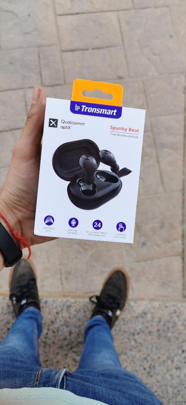 Tronsmart Spunky Beat Bluetooth 5.0 TWS CVC 8.0 Earbuds Qualcomm QCC3020 Independent Usage aptX/AAC/SBC 24H Playtime Siri Google Assistant IPX5